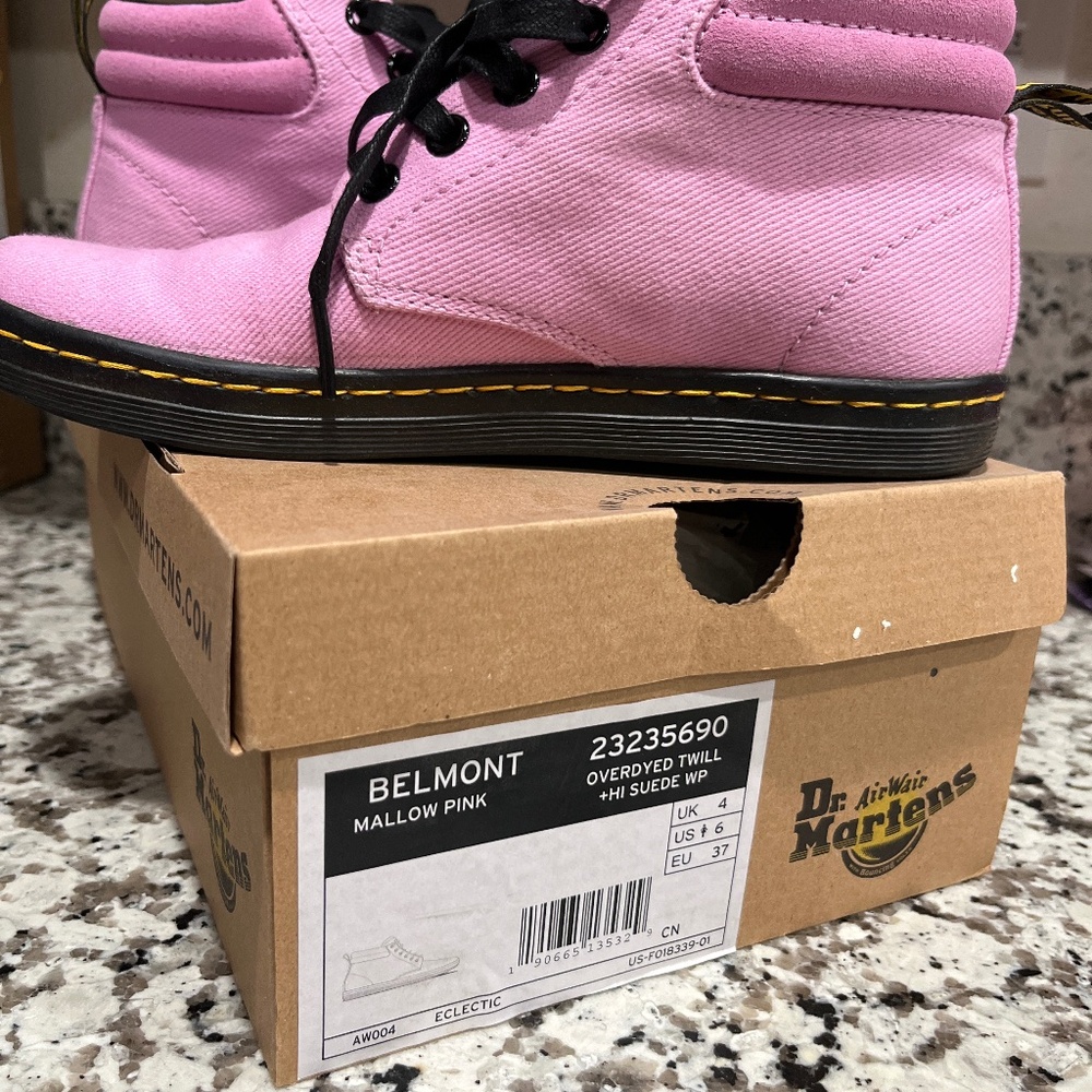 Belmont Mallow Pink Doc Martens - Picture 1 of 4